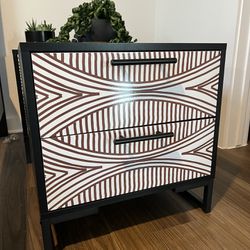 Spaco Pattern Night stand with 2 Drawers