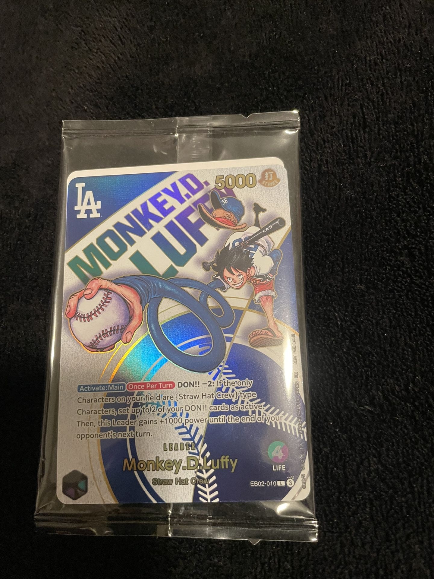 Dodgers One Piece Collab Limited Edition Card