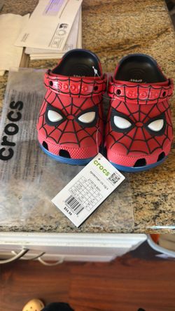 New Kids spiderman crocs
