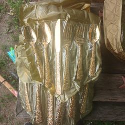 Cellini Gold Plated Silverware