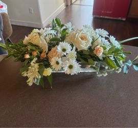 9 clear acrylic rectangular centerpieces