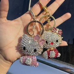 Bling Hello Kitty Keychains