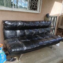 Black Couch bed.