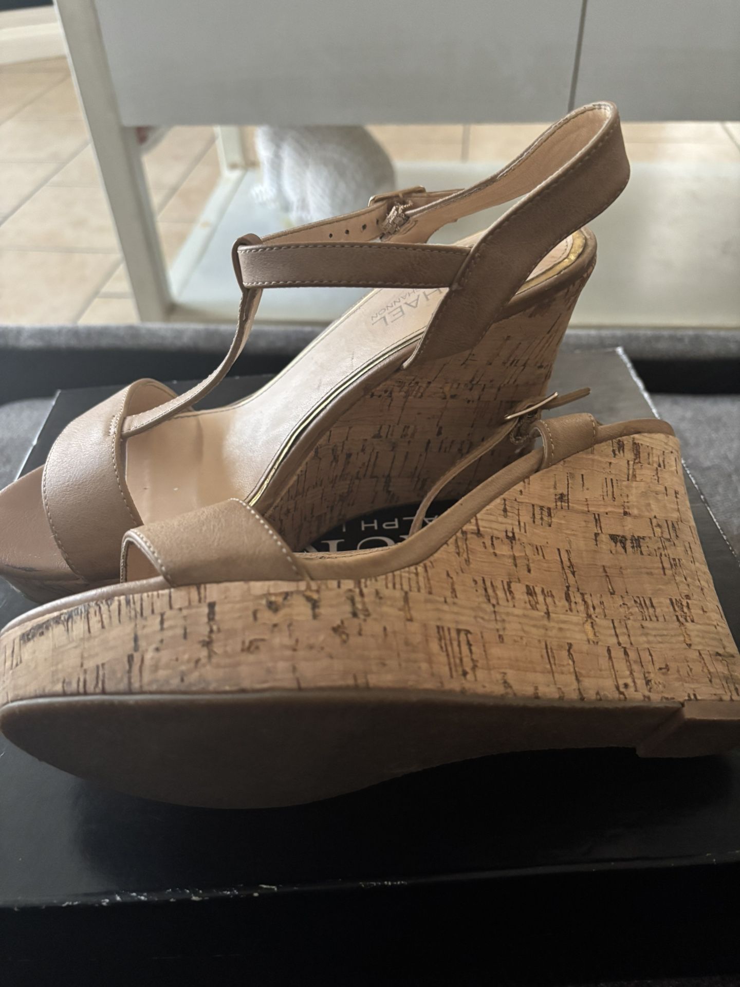 Michael Shannon Beige Wedges