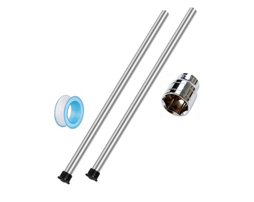 Water Heater Anode Rod 21.65”, 3/4 NPT Thread (2pk)