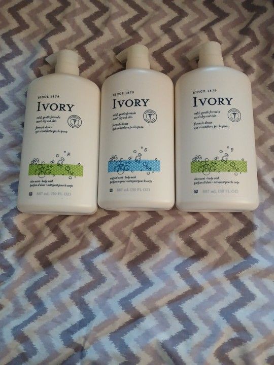 Set Of 3 Ivory Bodywash 30oz Each