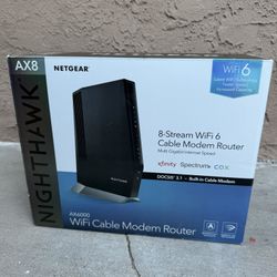 NETGEAR Nighthawk AX8 WiFi 6 Cable Modem Router (CAX80)