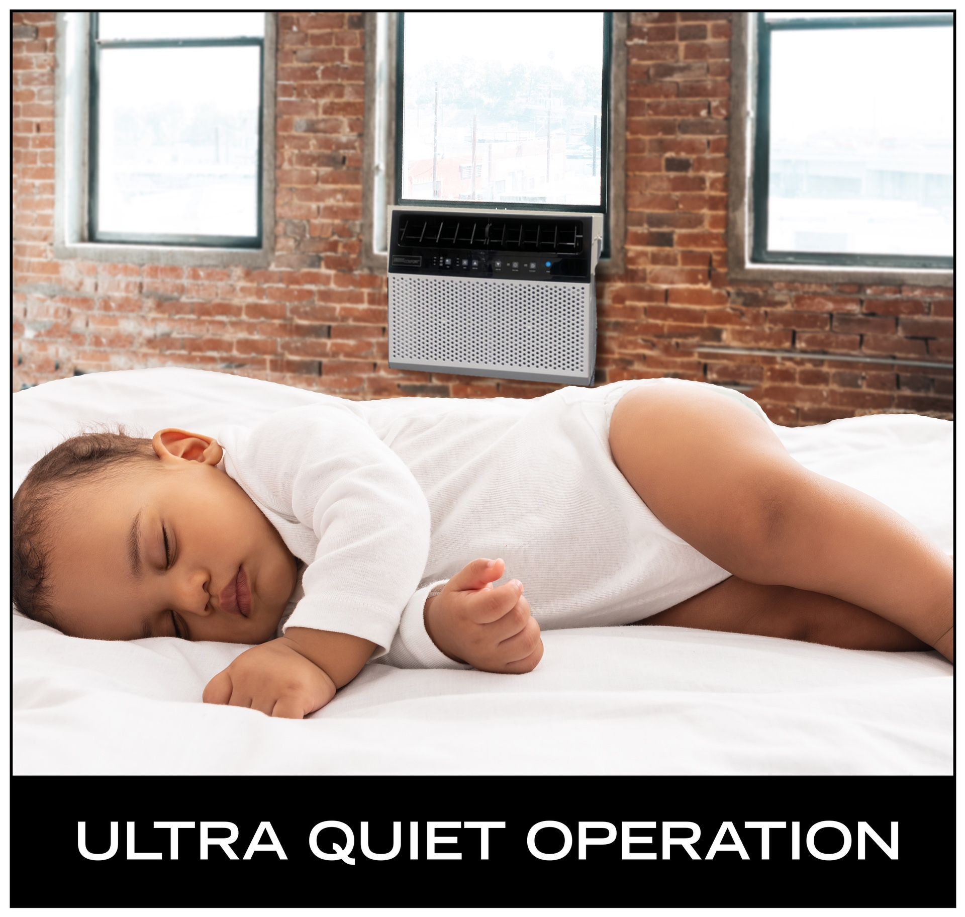 Mobilcomfort 8,000 BTU Window Sill Saddle Air Conditioner-Low Profile-Refurbished