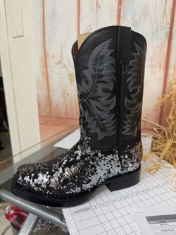 NEW SQUARE TOE COWBOY BOOTS WOMENS SIZES 5,6,7,9,9.5