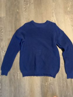 Blue Knitted Sweater 