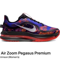 Size 11.5 WMNS 10M -Nike Air Zoom Pegasus Premium IM6779 635 Bright Crimson W