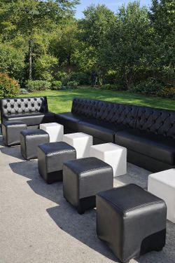 Lounge Furniture Black Set Sofas