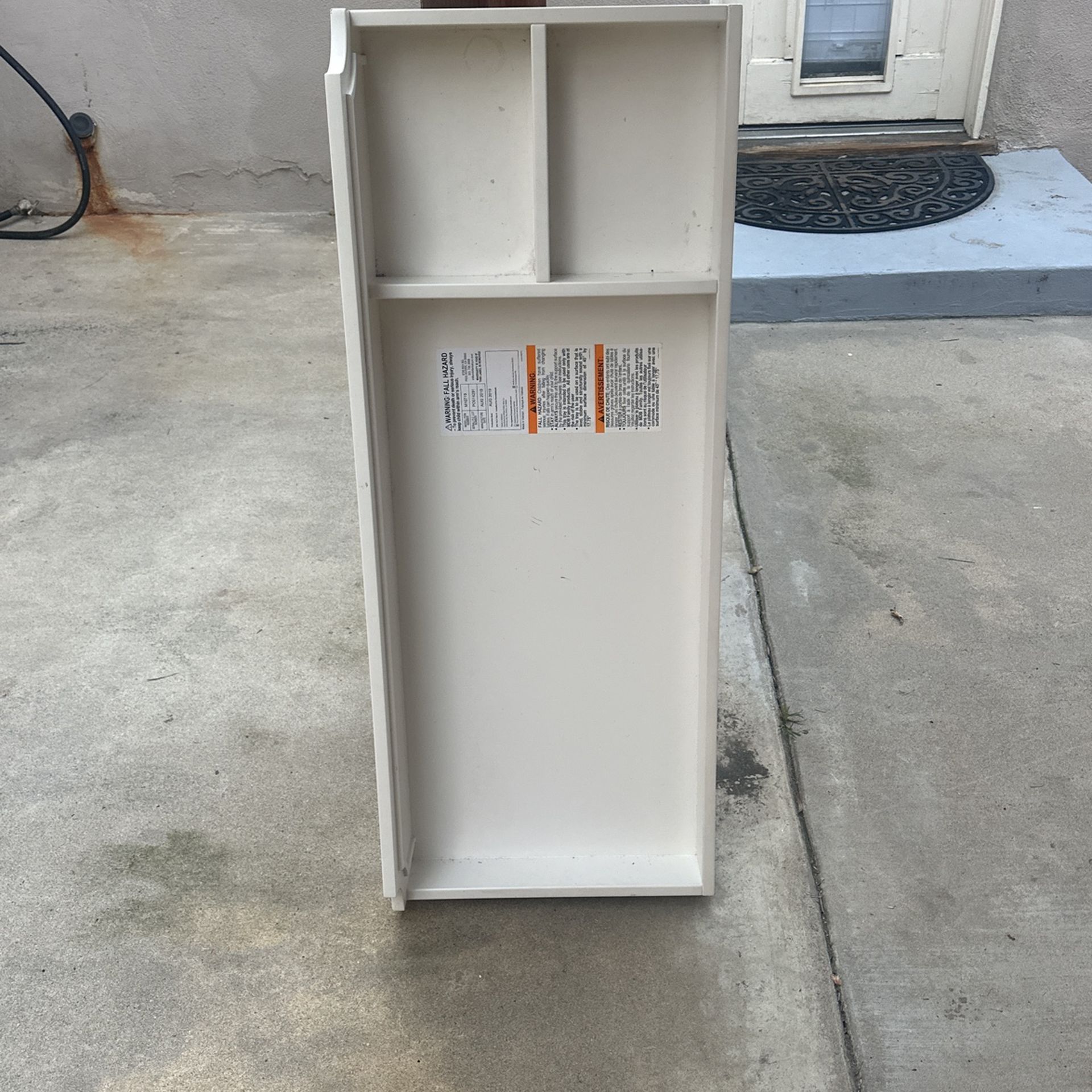 Baby changing table topper