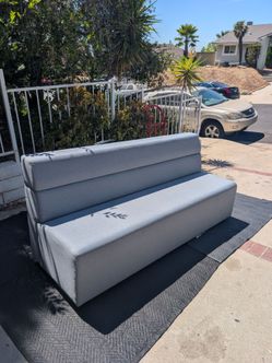 78" Shenandoah Furniture Modern Armless Sofa Bench - Blue-Gray (2021)