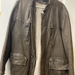 Men’s Leather Classic Hugo Boss Field Jacket 