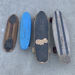 4 Vintage Skateboards Lot