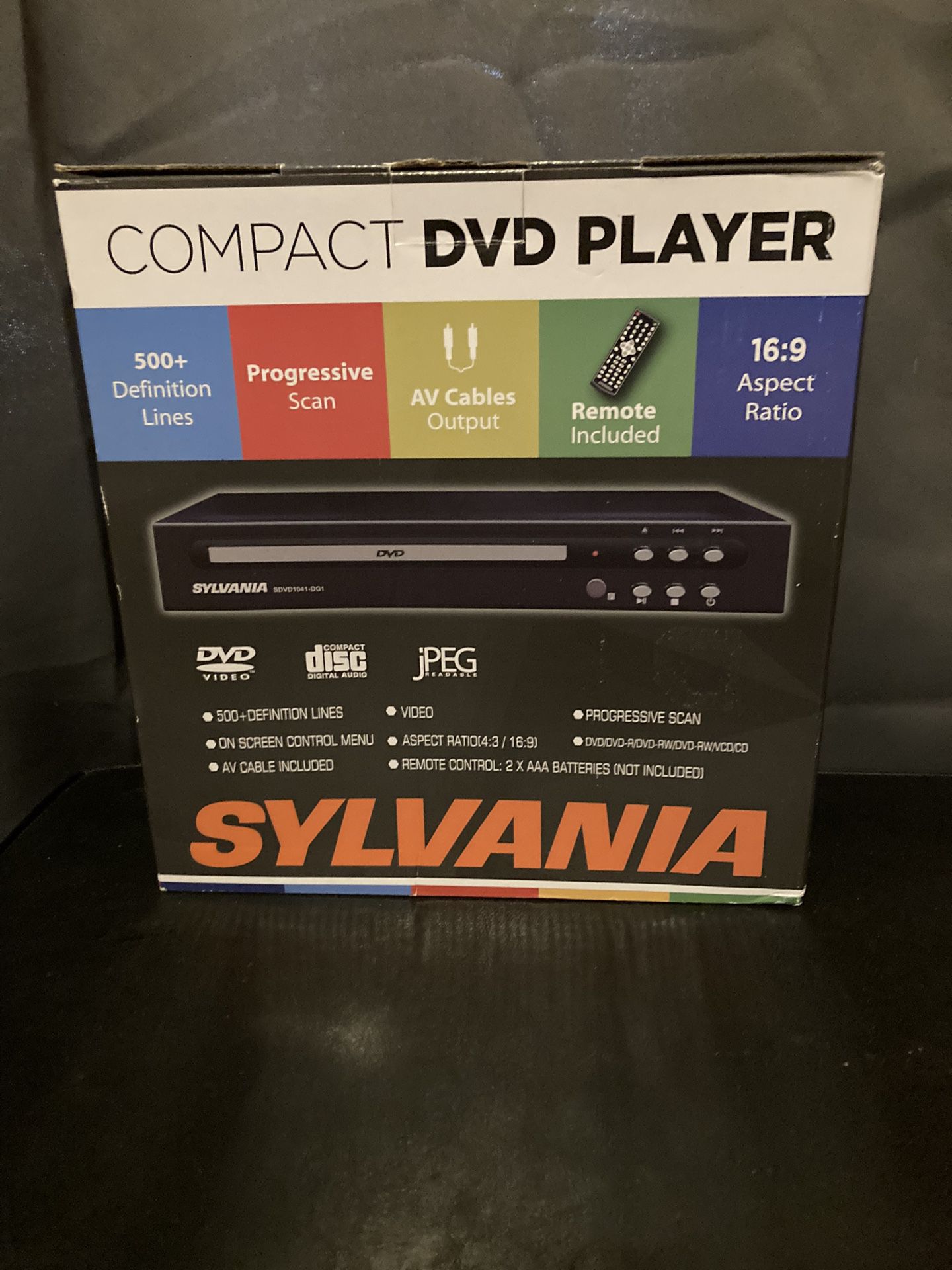 Compact DVD Player W/ Remote (New)