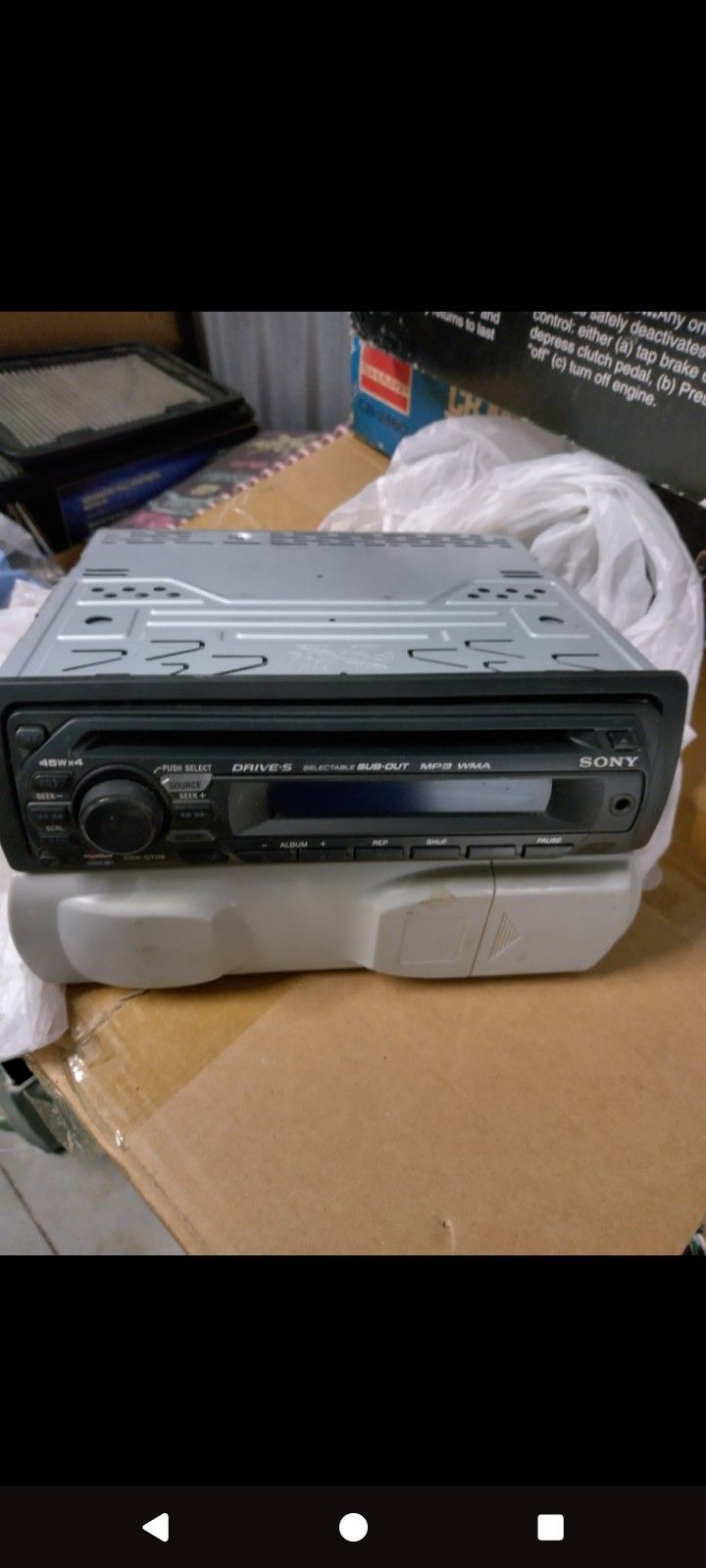 Sony Car Radio Stereo.