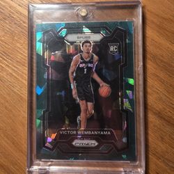 Victor Wembanyama Green Cracked Ice 