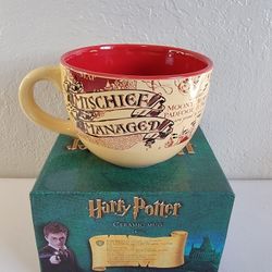 Collectible Harry Potter Ceramic Mug 24oz. Mischief Manager The Marauder's Map