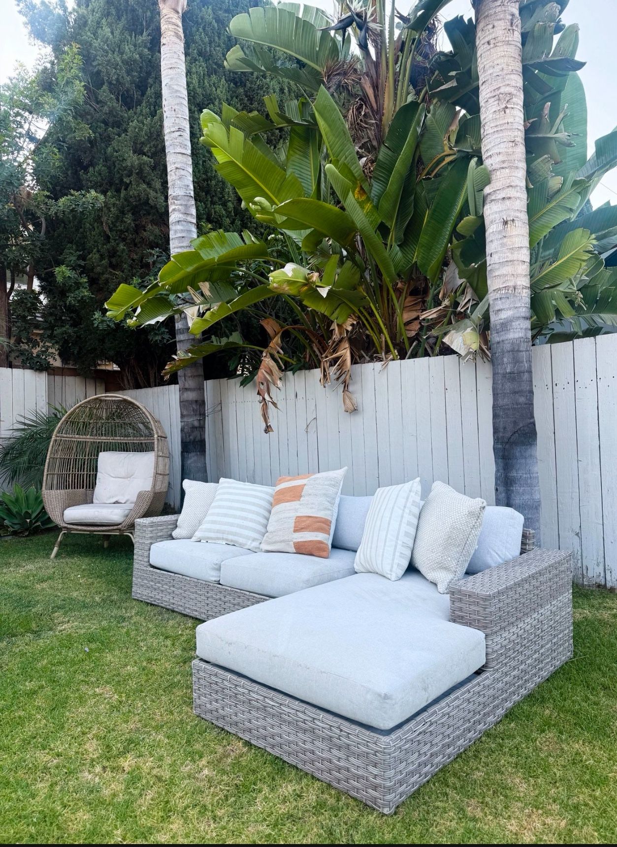 West Elm Urban Outdoor 2-Piece Chaise Sectional (102")