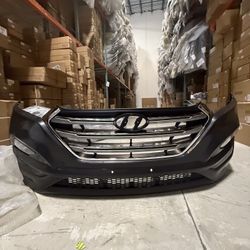 For 2016 2017 2018 Hyundai Tucson Complete Front Bumper With Fog Lights 
