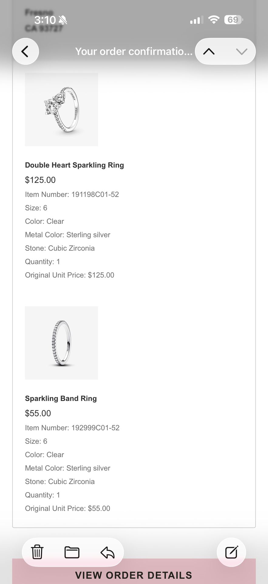 Pandora rings