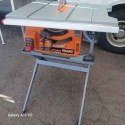Ridgid Table Saw  Like New