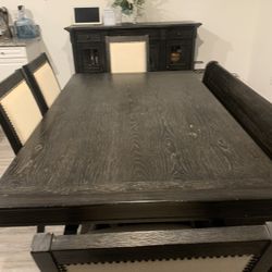 Black Table Sits 8 People 