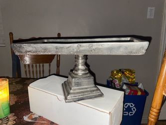 Silver Pedestal Tray  Stand