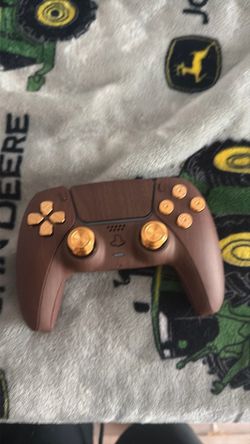 Custom PS5 DualSense Controller Brown & Gold