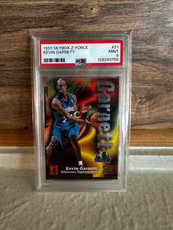 1997 Skybox Z-Force Kevin Garnett Timberwolves PSA 9