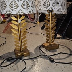 Beautiful Golden Paired Lamps