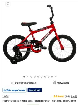 Send offer Huffy kids 16inch bike with support wheel