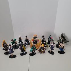 Lot of 18 Demon Slayer: Kimetsu no Yaiba Animation Figurines