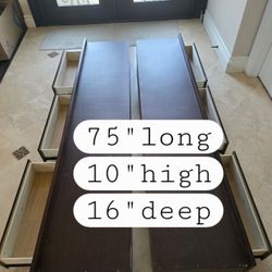 2 - Coaster Under Bed Storage Drawers .