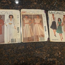 Vintage McCall’s Pattern Lot (3)