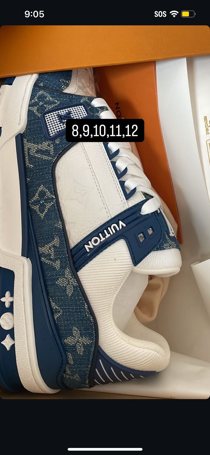 Denim Blue Trainers