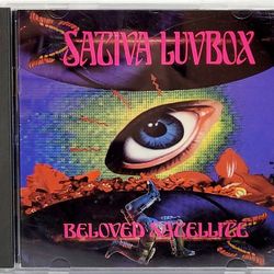 Vintage 1993 Sativa Luvbox- Beloved Satellite (CD, 1993) Album Grunge Hard Rock. Blemished UPC. The image shows the CD cover for "Beloved Satellite" b