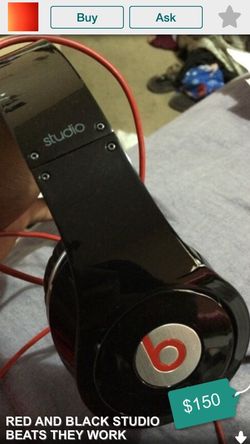 Red and black beats they work