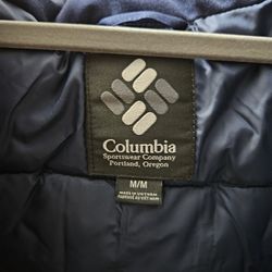 Columbia Men's Winter Jacket - Medium, Blue 
