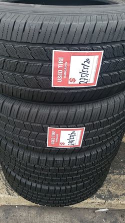 Four matching Michelin tires for sale 275/55/20