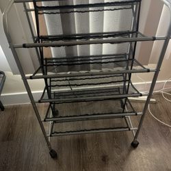 Mainstays 5 Tier Metal Shoe Rack