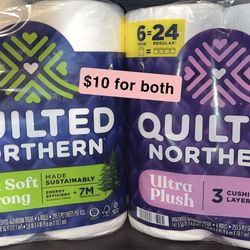 Quilted toilet paper