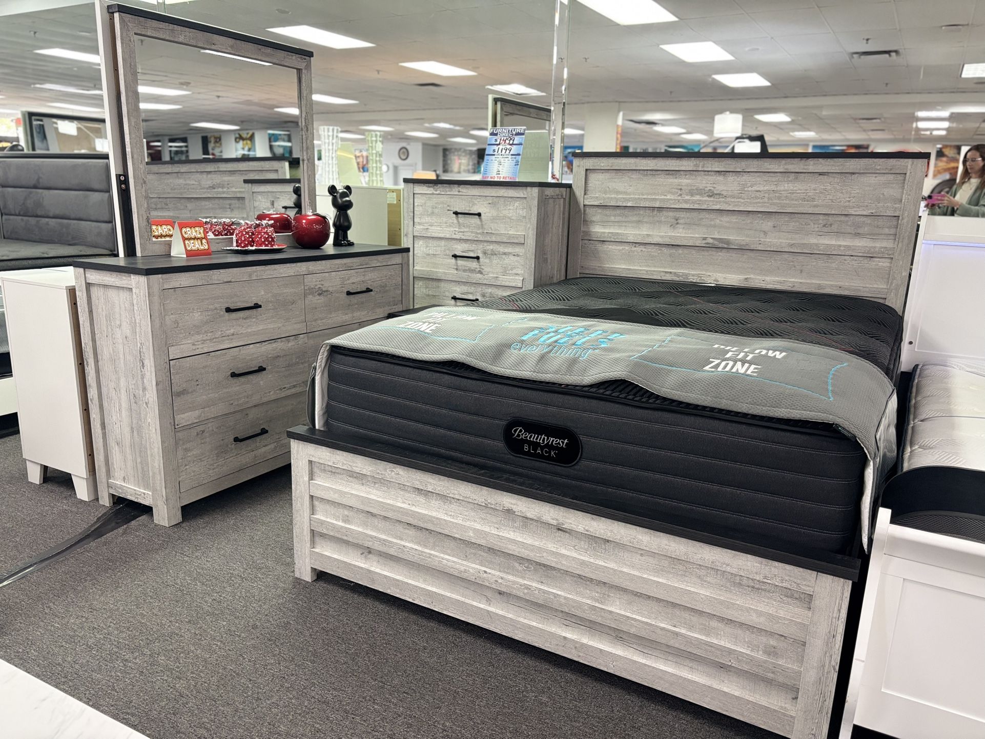 Wooden Style Bedroom Set 5pc Brand New For Sale (we Deliver)FREE MATTRESS