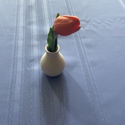 Small Fake Tulip Flower In Vase 