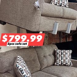 2pcs Sofa Set 