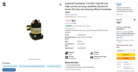 Solenoid Trombetta
