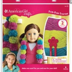 American Girl Crafts - Pom Pom Scarves 