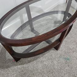 Oval Glass COFFEE TABLE